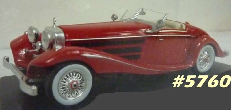 Mercedes-Benz 540K Roadster 1937 red 1/43 MOY/Matchbox NEW+reblistered  #5760 instant wheels