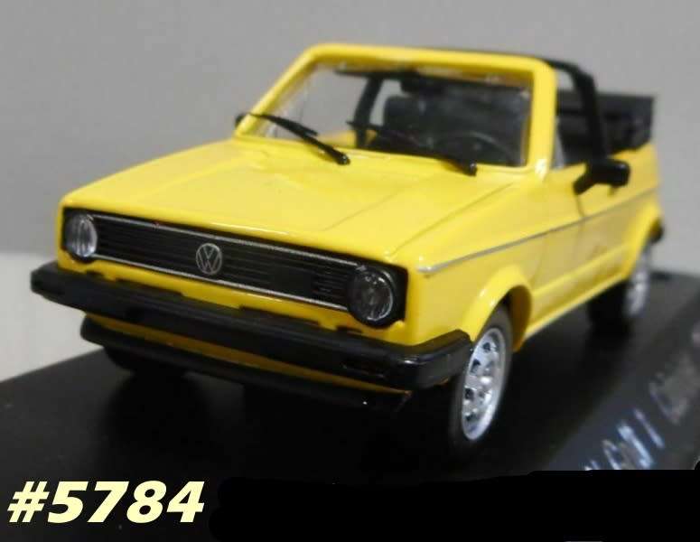 Volkswagen Golf Mk.I Cabriolet 1974 yellow 1/43 Solido NEW+boxed  #5784 instant wheels