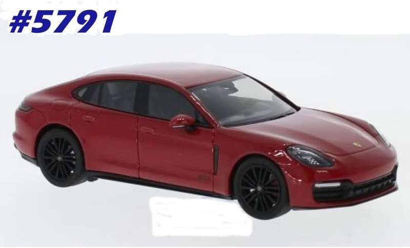 Porsche Panamera GTS (971) 2016 red 1/43 Herpa NEW+boxed  #5791 instant wheels
