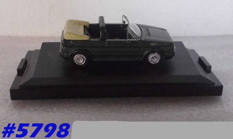 Volkswagen Golf II Cabriolet 1988 green 1/43 NewRay NEW+boxed  #5798 instant wheels