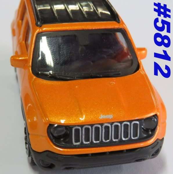 Jeep Renegade 2015 orange-metallic 1/43 Bburago NEW+boxed  #5812 instant wheels