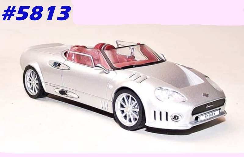 Spyker C12 Spyder 2008 silver 1/43 IXO/Altaya NEWinBlister #5813 instant wheels