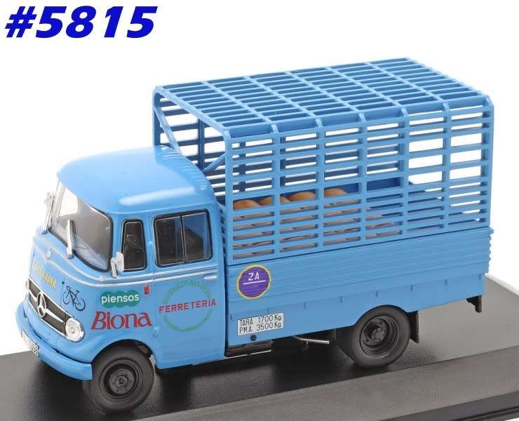 Mercedes-Benz L-319D truck 1952 blue 1/43 IXO/Altaya NEWinBlister  #5815 instant wheels