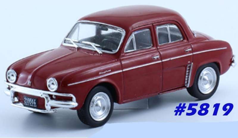 Renault Dauphine 1961 red 1/43 Norev NEWinBlister  #5819 instant wheels