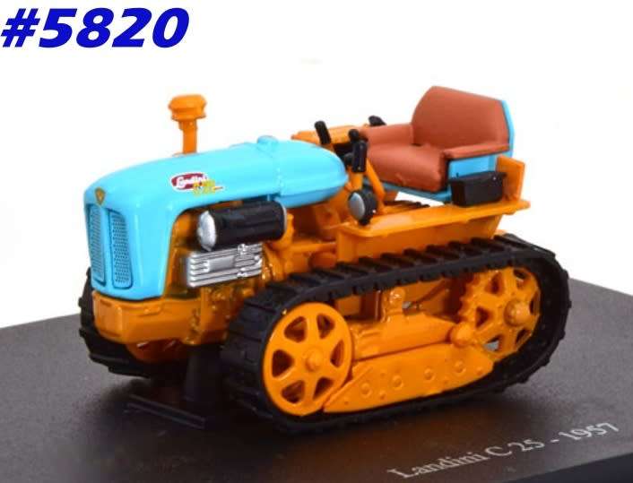 Landini C25 CAT tractor   1957 ora+blue 1/43 Hachette/UH NEW+boxed   #5820 instant wheels