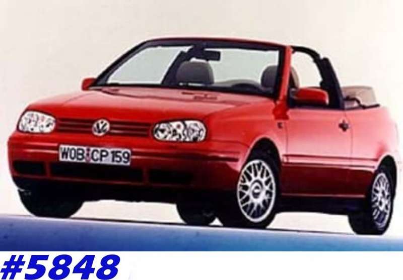 Volkswagen Golf III Cabriolet 1996 red-met 1:43 Schabak NEW+boxed #5848 instantwheels