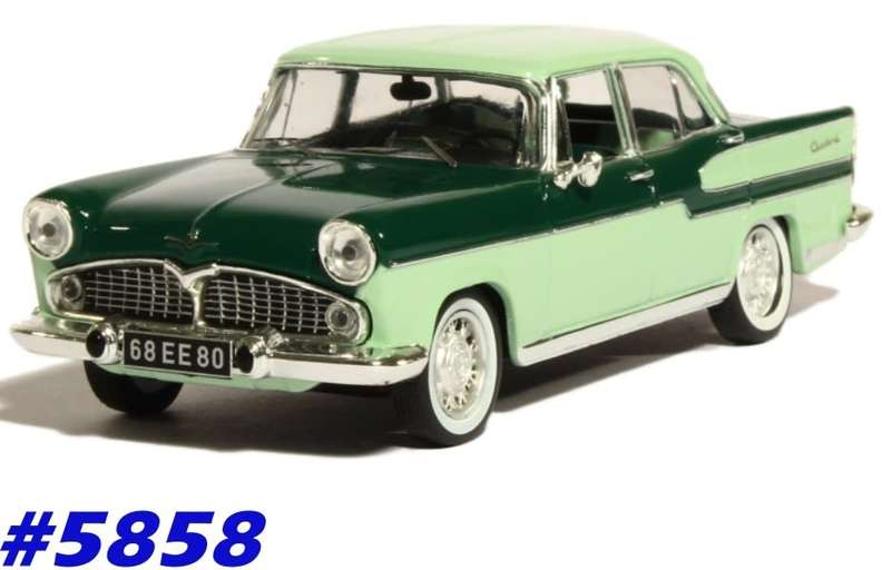 Simca Vedette Chambord 1958 lt.green+black 1:43 Solido NEW+boxed  #5858 instant wheels