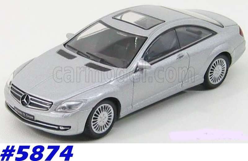 Mercedes-Benz CL Coupe 2000 silver 1:43 Mondo Motors NEW+boxed  #5874 instant wheels