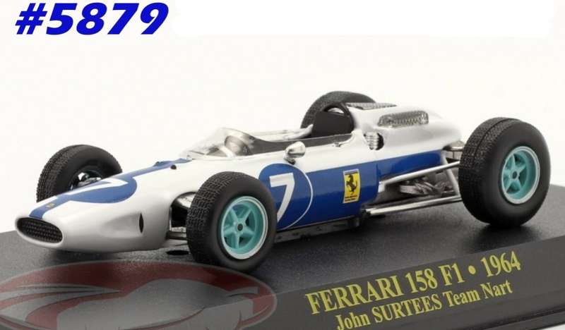 Ferrari 158 #7 F1 1964 John Surtees 1:43 IXO NEWinBlister  #5879 instant wheels