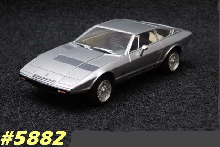 Maserati Khamsin 1974 silver 1:43 Schuco NEW+showcased  #5882 instant wheels