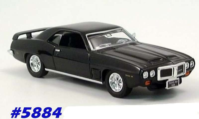 Pontiac Firebird Trans Am 1969 black 1:43 RoadSignature NEW+showcased #5884 instant wheels