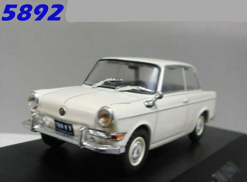 BMW 700 1960 cream-white 1/43 IXO NEWinBlister  #5892 instant wheels