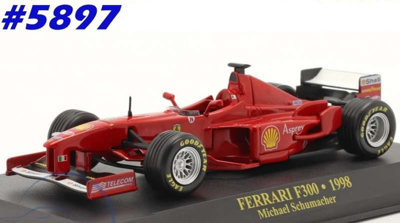 Ferrari F300 F1 #3 M.Schumacher 1998 red 1/43 IXO NEWinBlister  #5897 instant wheels