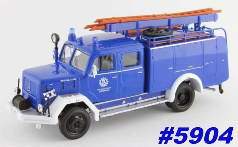Magirus 150D 10F TLF16 THW Emergency Veh. 1964 bl1/43 Road Signature NEW+boxed  #5904 instant wheels