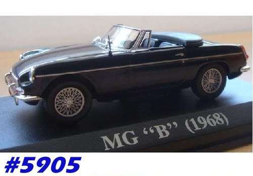 MG-B Roadster 1968 green 1/43 DelPrado/IXO NEWinBOX+blister  #5905 instant wheels