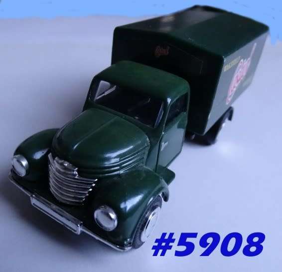 Barkas Framo clsd TRUCK 1954 dkgreen 1/43 Woerlein NEW+reblistered   #5908 instant wheels