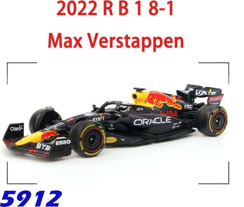 Red Bull RB18 F1 2022 #1 Max Verstappen 1:43 Bburago NEW+boxed  #5912 instant wheels