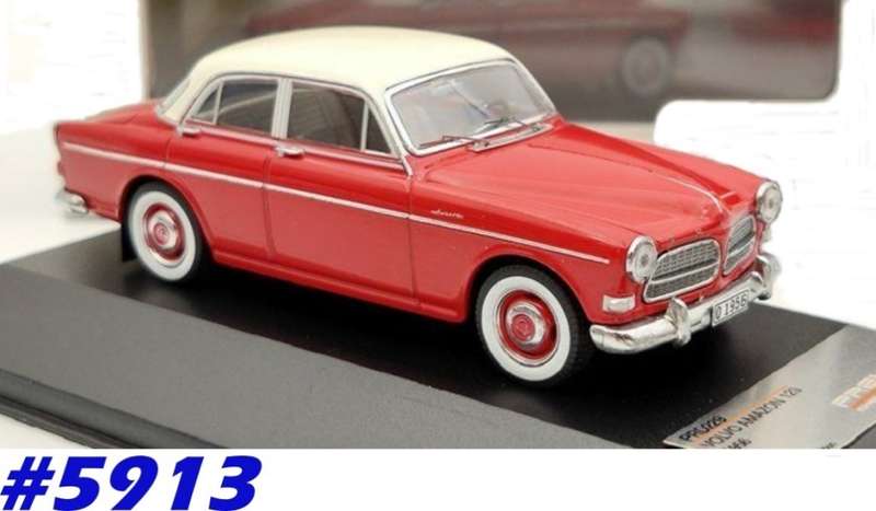 Volvo 120 Amazon 1956 red+white 1:43 PremiumX NEW+boxed  #5913 instant wheels