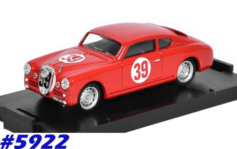 Lancia Aurelia B20-Coupe #39 Le-Mans 1951 red 1:43 Brumm NEW+boxed  #5922 instant wheels