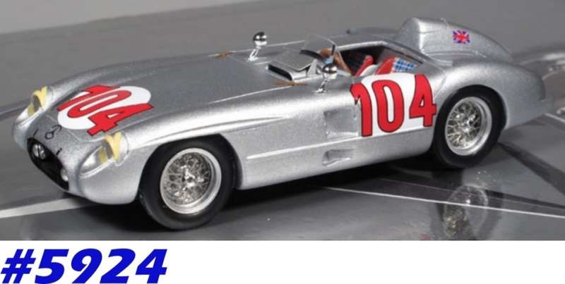 Mercedes-Benz 300SLR 1955 #104 Targa Florio Stirling Moss 1:43 Brumm NEW+boxed #5924 instant wheels