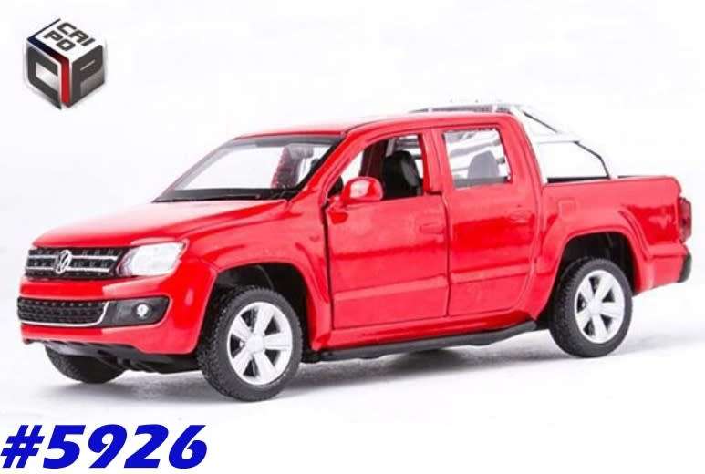 Volkswagen Amarok Pick-Up dbl.cab 2019 red 1/46 CaiPo NEW+boxed  #5926 instant wheels
