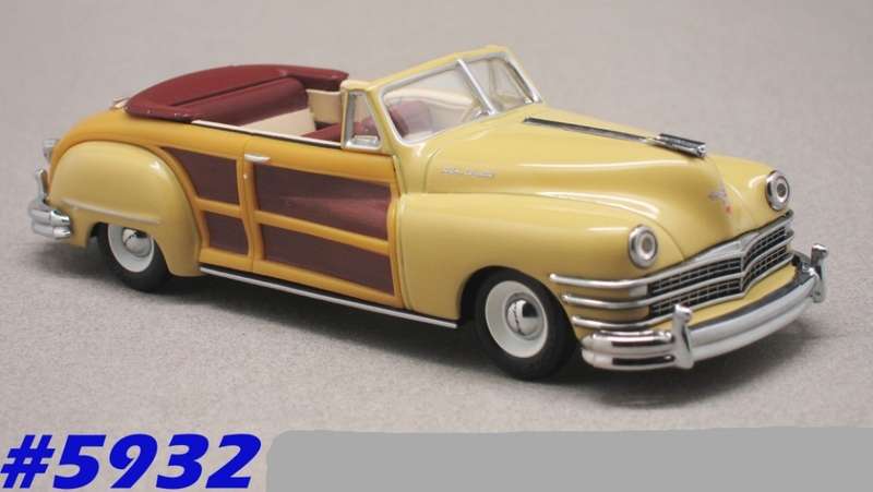 Chrysler Town + Country conv. 1947 yellow 1/43 Vitesse NEW+boxed  #5932 instant wheels