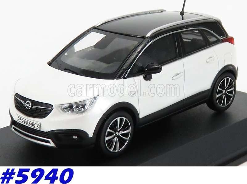 OPEL CROSSLAND X 2017 pearl-white 1:43 i-SCALE/Kyosho NEW+boxed #5940 instant wheels