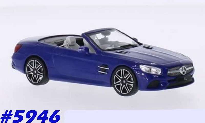 Mercedes-Benz SL (R231) cabriolet 2016 blue 1:43 I-Spark NEW+boxed   #5946 instant wheels