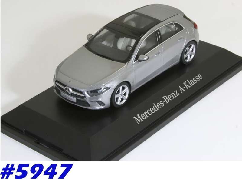 Mercedes-Benz A-Class (W177) 2018 silver 1:43 Herpa NEW+boxed  #5947 instant wheels