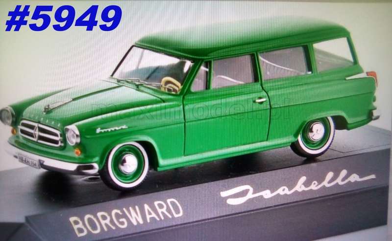 Borgward Isabella Kombi 1958 green 1:43 Solido NEW+boxed *5949 instant wheels