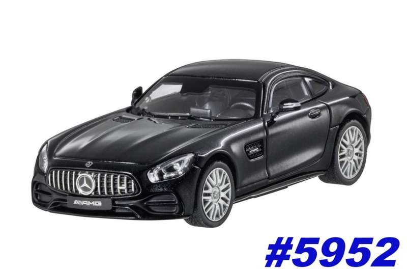 Mercedes-Benz AMG GT S (C190) 2019 black-metallic 1:43 Norev NEW+boxed *5952 instant wheels