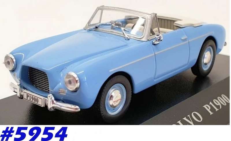 Volvo P1900 Sport Cabriolet 1956 blue 1/43 IXO NEW+boxed  #5954 instant wheels