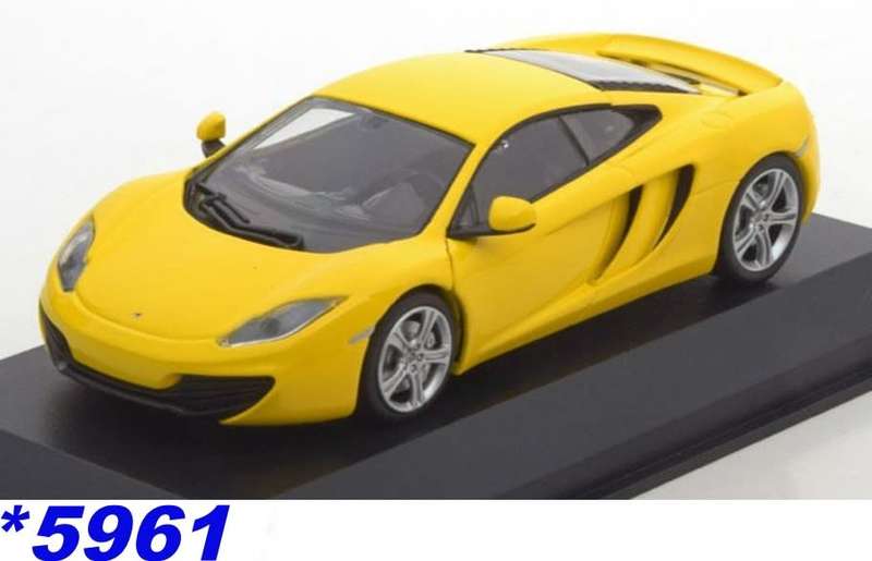 McLaren 12C 2011 yellow 1:43 Maxichamps (Minichamps) NEW+boxed *5961 instant wheels