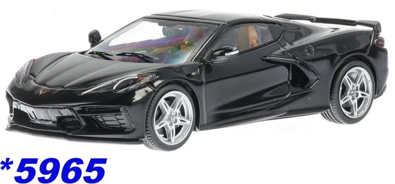Chevrolet Corvette C8 Stingray 2020 black 1:43 IXO NEW+boxed  *5965 instant wheels
