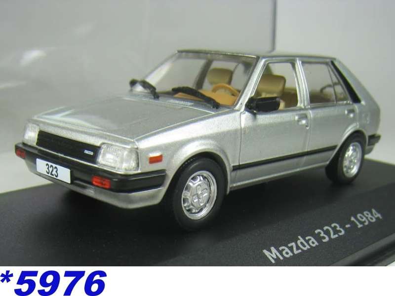 Mazda 323 1984 silver 1:43 Hachette NEW+boxed *5976 instant wheels