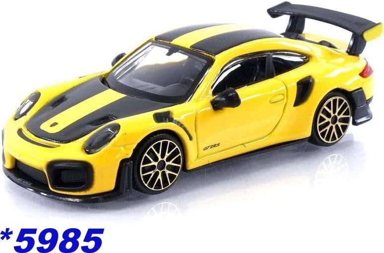 Porsche 911 (991.2) GT2 RS 2023 yellow/black 1/43 Bburago NEW+boxed *5985 instant wheels