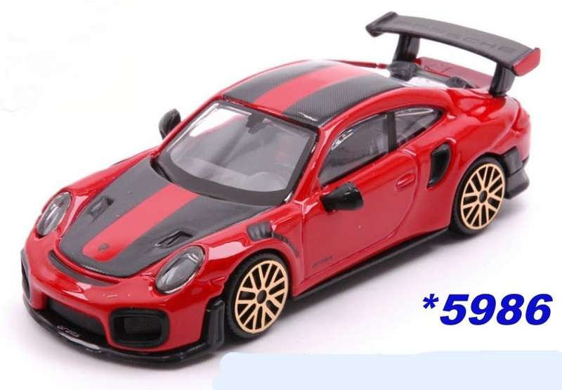 Porsche 911 (991.2) GT2 RS 2023 red 1/43 Bburago NEW+boxed *5986 instant wheels
