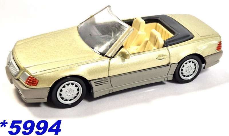 Mecerdes-Benz 600SL 1992 gold 1/43 NewRay NEW+showcased *5994 instant wheels