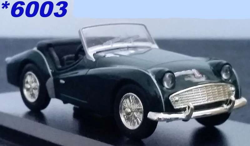 Triumph TR3 Roadster 1955 Brit.RacingGreen 1/43 DelPrado/IXO NEW+boxed *6003 instant wheels