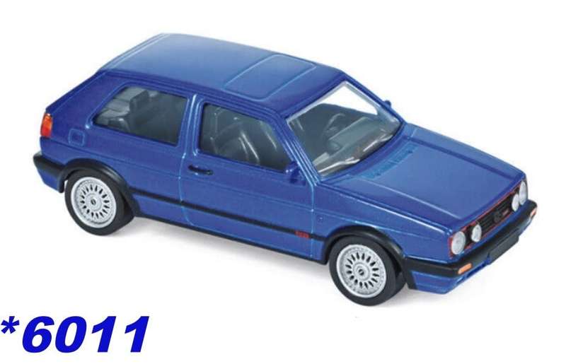 Volkswagen Golf Mk.II GTI (C60) 1990 blue 1/43 Norev NEW+boxed *6011 instant wheels