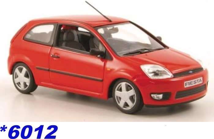 Ford Fiesta 3-door 2002 red 1/43 Minichamps NEW+boxed *6012 instant wheels 1070.00
