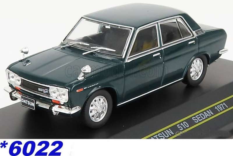 Datsun Bluebird 510 Sedan 1971 dark green 1/43 First43-137 NEW+boxed *6022 instant wheels