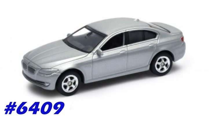 BMW 535i (E60) 2010 silver 1:64 Welly NEW+boxed  #6409 instant wheels