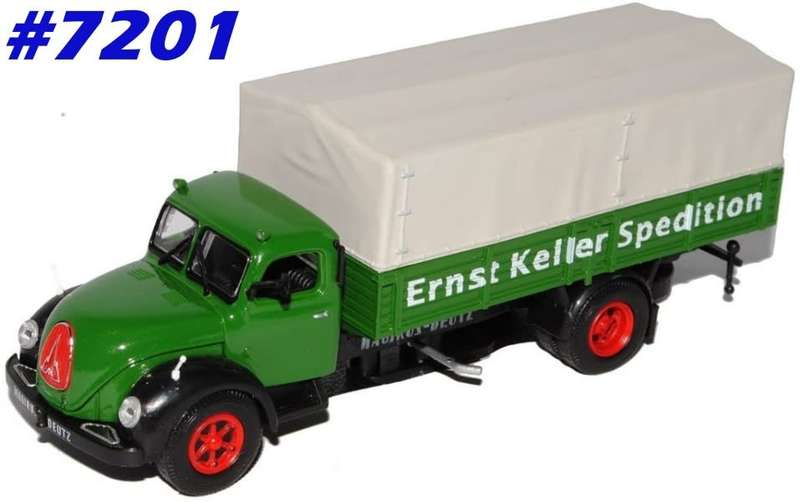 Magirus Deutz Mercur Truck 1952 green 1/72 IXO/Atlas NEW+boxed  #7201 instant wheels