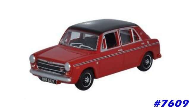 Austin 1300 1971 red 1/76 Oxford NEW+boxed  #7609 instant wheels