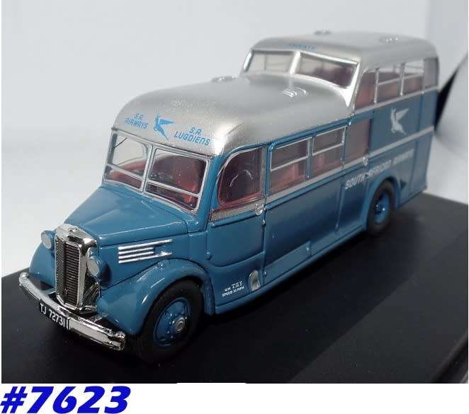 Commer Commando Coach SAA 1940 blue 1:76 Oxford NEW+boxed  #7623 instant wheels