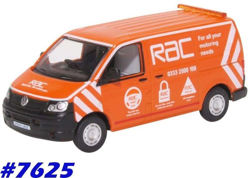 Volkswagen T5 Van 2014 orange RAC Patrol 1/76 Oxford NEW+boxed  #7625 instant wheels