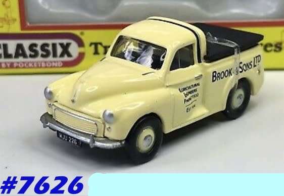 Morris Minor Pick Up 1965 Brook+S cream 1/76 Classix NEW+boxed   #7626 instant wheels