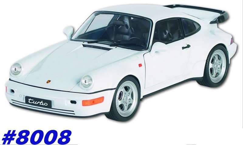 Porsche 911 turbo (964) 2009 white 1-18 Welly NEW+boxed  #8008 instant wheels