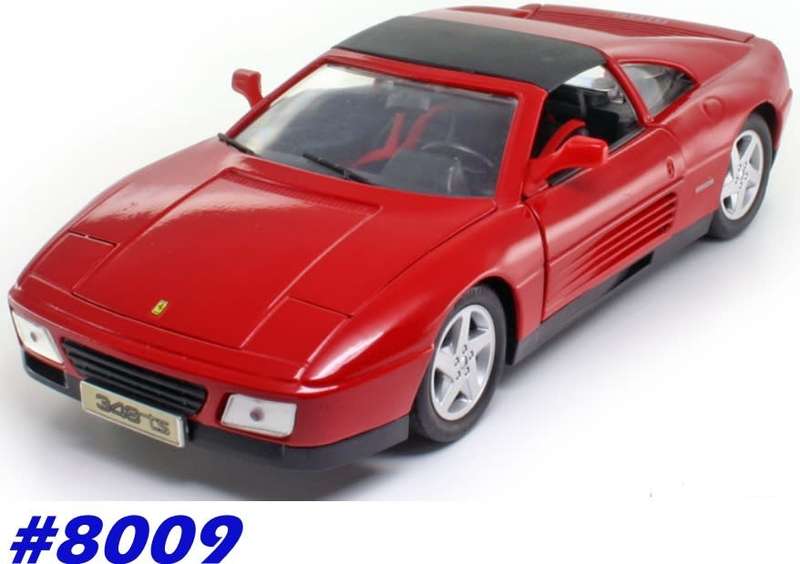Ferrari 348ts 1989 red 1:18 Maisto NEW+boxed  #8009 instant wheels
